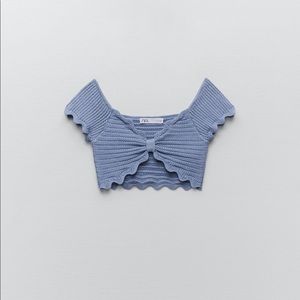 Zara Crop Crochet Top sz Small